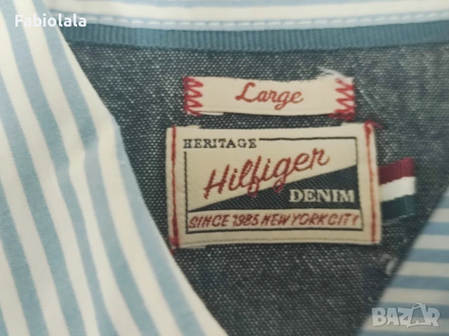 Hilfiger denim shirt L, снимка 2 - Ризи - 51150224