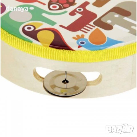 3450 Детски музикален инструмент Дайре, 15 см, снимка 6 - Музикални играчки - 39141325