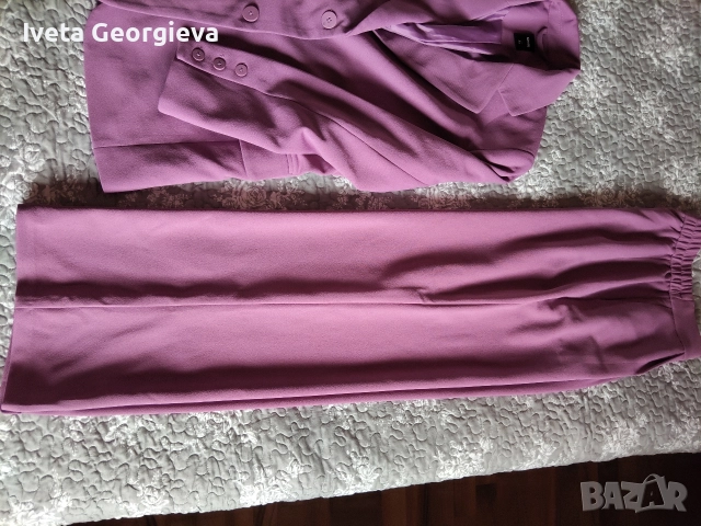 Лилав дамски костюм , снимка 5 - Костюми - 52789111
