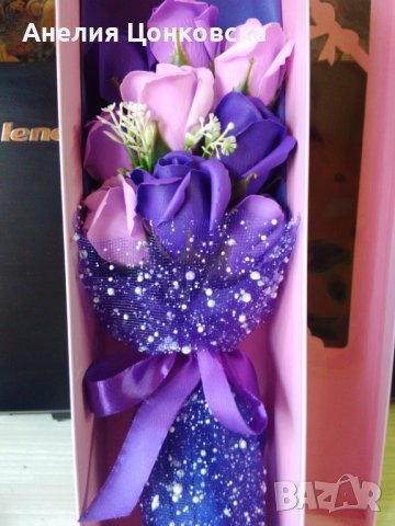 Подаръчен комплект букет рози, снимка 7 - Подаръци за жени - 41350465