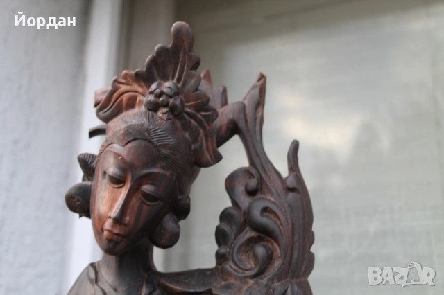 Изящна дърворезба ''Бирма/Непал'' , снимка 3 - Антикварни и старинни предмети - 52392660