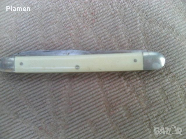 Старо джобно ножче на Петко Денев - Велико Търново с две остриета, снимка 6 - Ножове - 40831865