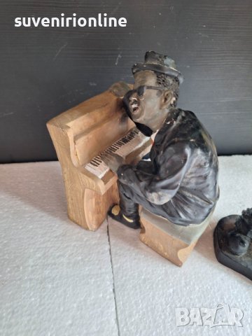 двойка статуетки африкански музиканти, снимка 2 - Статуетки - 41266566