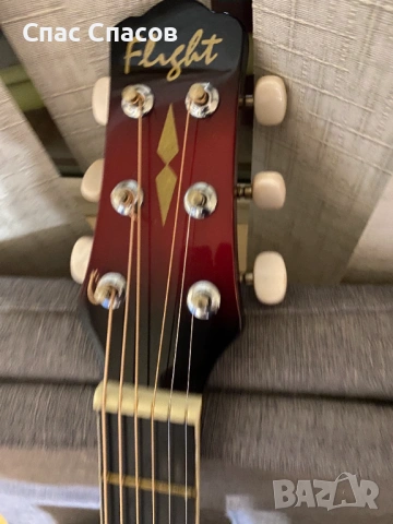Акустична китара Flight  3/4 размер неупотребявана, снимка 5 - Китари - 53240013