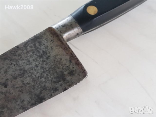 Уникален стар интересен и качествен кован нож с бронзови нитове, снимка 9 - Антикварни и старинни предмети - 42043471