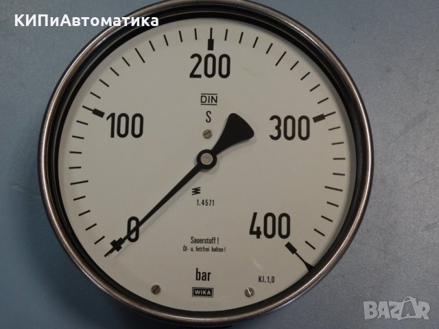 Манометър WIKA Ф 160, 400 bar, снимка 2 - Резервни части за машини - 34450709