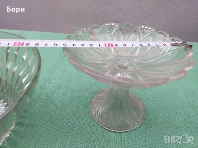 Българско стъкло фруктиера,купа и др, снимка 9 - Аксесоари за кухня - 34340000