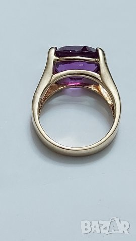 Златен пръстен с александрит, снимка 5 - Пръстени - 41085924
