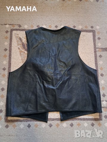 Рокерски. Кожен  Елек  L___XL. ЕСТЕСТВЕНА КОЖА , снимка 3 - Други - 44237771