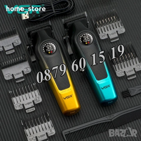 Професионална машинка за подстригване VGR V-196, Безжична машинка за подстригване, снимка 6 - Машинки за подстригване - 50491418