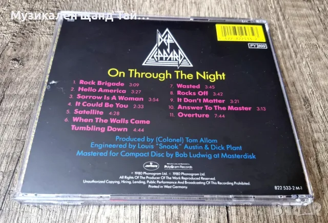 Компакт Дискове - Рок - Метъл: Def Leppard - On Through The Night, снимка 2 - CD дискове - 56183148