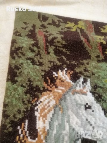 Гоблен,, Коне в реката,, /ariadna/, снимка 9 - Гоблени - 39873754