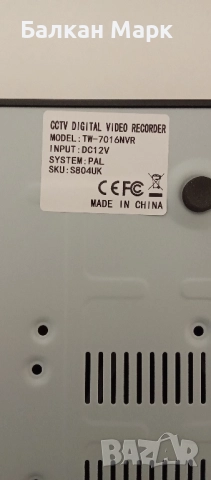 16-канален, видеорекордер, видеорегистратор OWSOO TW-7016NVR NVR–к-т с дистанционно, мишка и адаптер, снимка 3 - Други - 50711872
