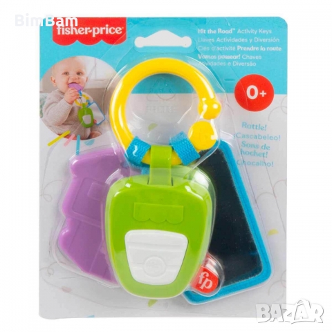 Бебешка дрънкалка гризалка - Ключодържател - Fisher Price