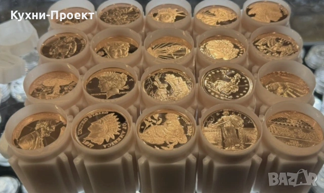 инвестиционна мед на монети по 1 унция 1 oz 