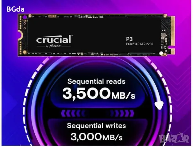 Crucial P3 PCIe NVMe 1TB