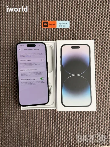 100% БАТЕРИЯ ❗️iPhone 14 Pro ❗️Лизинг от 19€/мес ❗️ Space Black 128Gb 📛 черен, снимка 3 - Apple iPhone - 56008009