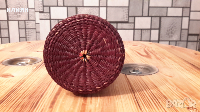 Старо плетено шише , снимка 4 - Антикварни и старинни предмети - 36310935