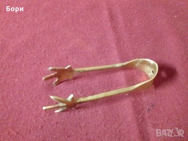 Стара щипка за лед от месинг, снимка 2 - Аксесоари за кухня - 34521832