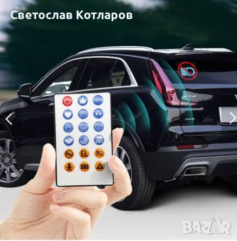 LED ЛЕД дисплей табела панел екран с дистанционно управление за автомобил 59 x 12cm, снимка 8 - Аксесоари и консумативи - 49392103