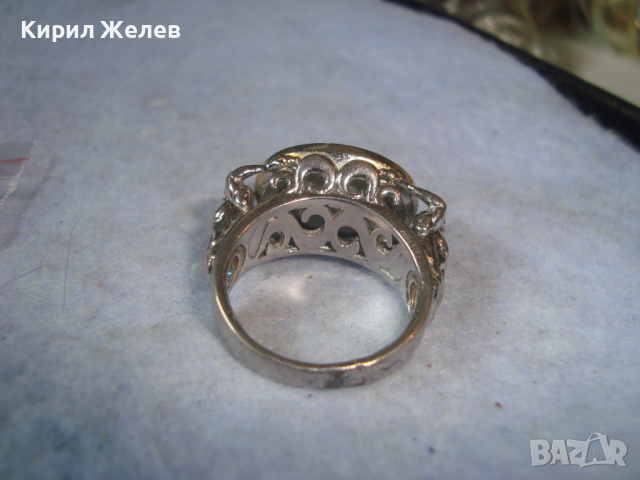 ПОСРЕБРЕН или СРЕБЪРЕН КРИСТАЛЕН ФЕШЪН АРТ ПРЪСТЕН с ПЕЧАТ S925 - 26618, снимка 10 - Пръстени - 36421003