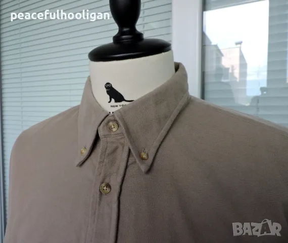 Barbour Comfort Fit original - мъжка памучна риза с дълъг ръкав размер XL, снимка 4 - Ризи - 48926235