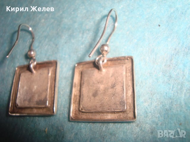 СРЕБЪРНИ АРТ ОБЕЦИ ОКСИДИРАНО КОВАНО СРЕБРО 925 СТАРА РЪЧНА ЮВЕЛИРНА ИЗРАБОТКА 25714, снимка 8 - Обеци - 35783998