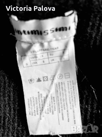 Идеален черен потник с поло яка INTIMISSIMI, снимка 6 - Потници - 34145421