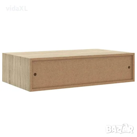 vidaXL Стенни рафтове с чекмеджета, 2 бр, дъб, 40x23,5x10 см, МДФ, снимка 9 - Етажерки - 56146931