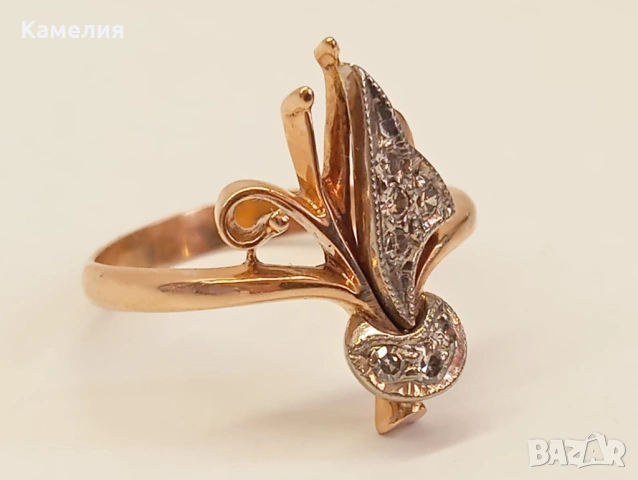 Руско злато , снимка 2 - Пръстени - 53756009