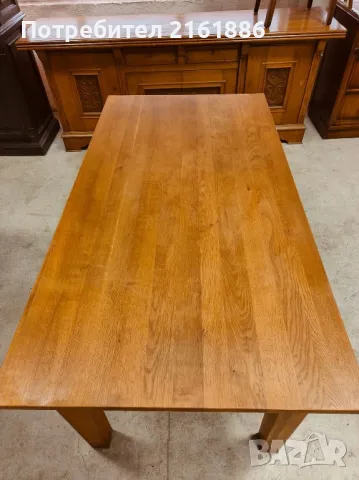 Дъбова трапезна маса , снимка 3 - Маси - 50411842