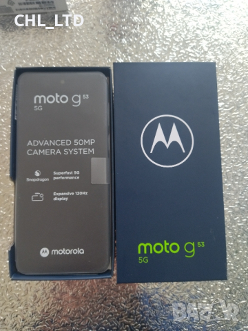 Moto G53 4/128GB , 5G , Чисто нов!, снимка 1 - Motorola - 44778327