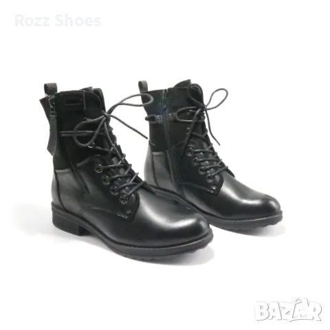 Дамски боти с плътен ток нов модел черен цвят код 37, снимка 6 - Дамски боти - 47419742