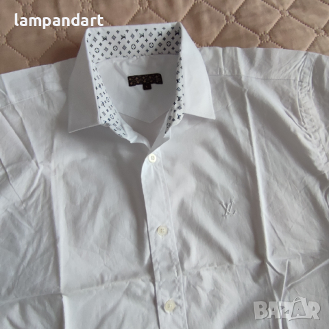 Бяла изчистена риза Louis Vuitton, снимка 4 - Ризи - 36365387