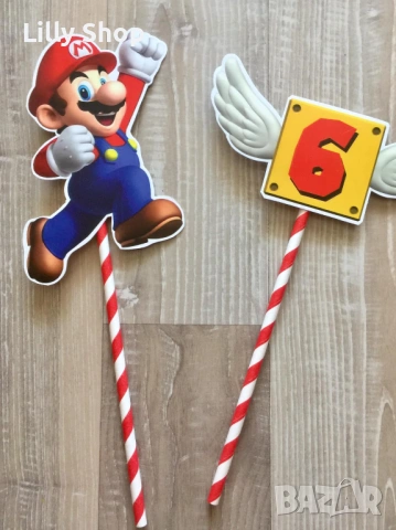 Покани, банер за рожден ден, Супер Марио / Super Mario, снимка 3 - Декорация - 53188729