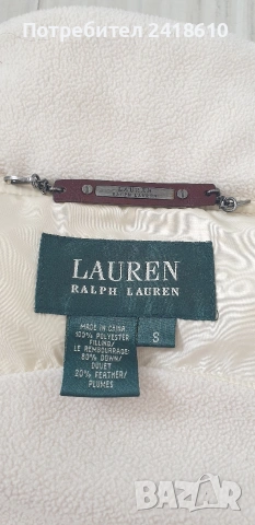 POLO Ralph Lauren Down Womens Vest Size - S / ОРИГИНАЛ! Дамски Пухен Елек!, снимка 4 - Якета - 53589504