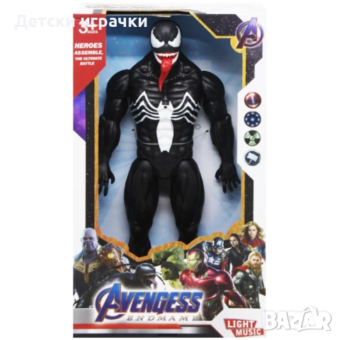 Комплект 4 фигури герои Спайдърмен, Венъм, Хълк и Танос, отмъстителите , снимка 5 - Фигурки - 52642326