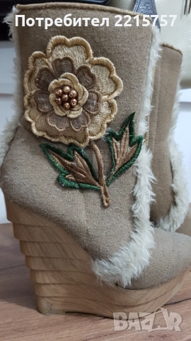 Ботуши от естествен велур., снимка 4 - Дамски ботуши - 51321525