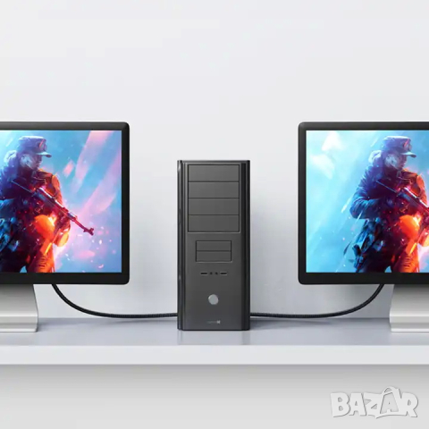 Кабел USAMS US-SJ531 U74 DP to DP 2 метра, снимка 4 - Кабели и адаптери - 44512388