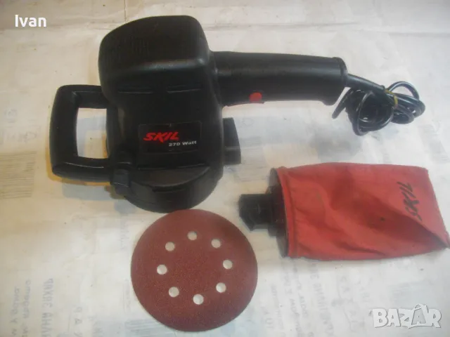 НОВ 270 ВАТА SKIL НИДЕРЛАНДСКИ КРЪГЪЛ ЕЛЕКТРИЧЕСКИ ЕКСЦЕНТЪР ВИБРОШЛАЙФ ф125мм С ТОРБА ЗА ПРАХ , снимка 9 - Други инструменти - 49774835