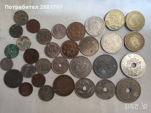 Монети Дания , снимка 3 - Нумизматика и бонистика - 41806653