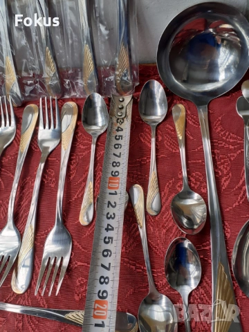 Луксозен комплект прибори Edelstahl Rostfrei - 40 части нови, снимка 5 - Антикварни и старинни предмети - 53726583