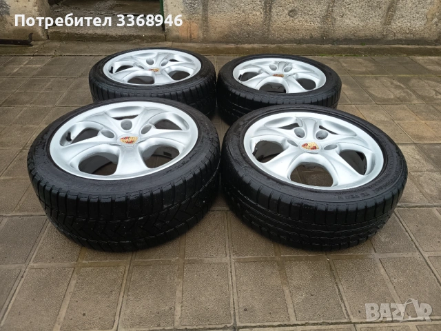 Джанти PORSCHE 911 996 17" 5x130 спорт пакет с гуми, снимка 7 - Гуми и джанти - 53530742