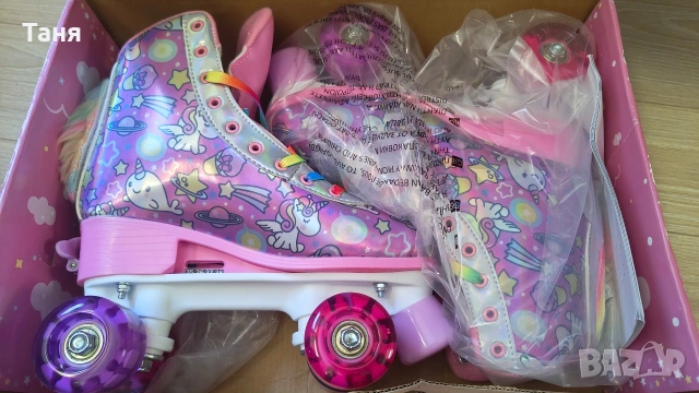 BYOX Регулируеми ролкови кънки UNICORN 35-38, снимка 6 - Ролери, кънки - 53783951