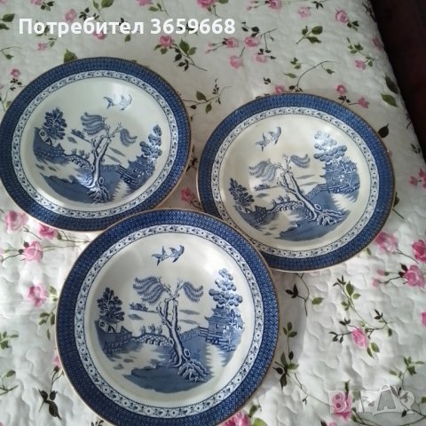 3 чинии, китайски мотиви, диаметър 26,5см..