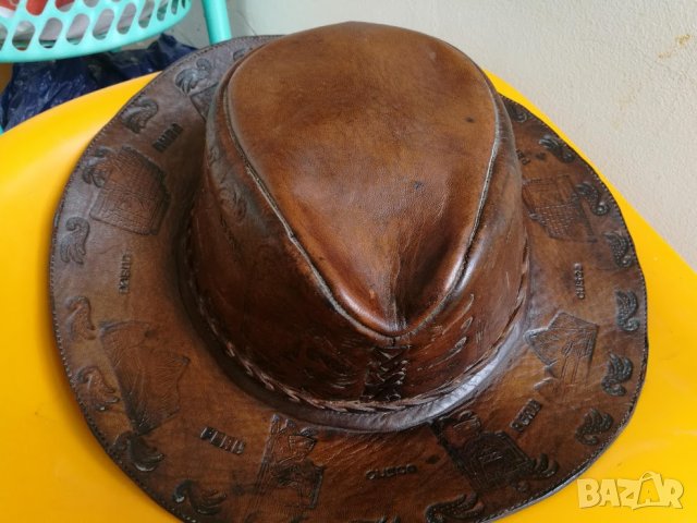 краварска южноамериканска ловна шапка  дебела телешка кожа седяла  за украса, снимка 11 - Екипировка - 40775205