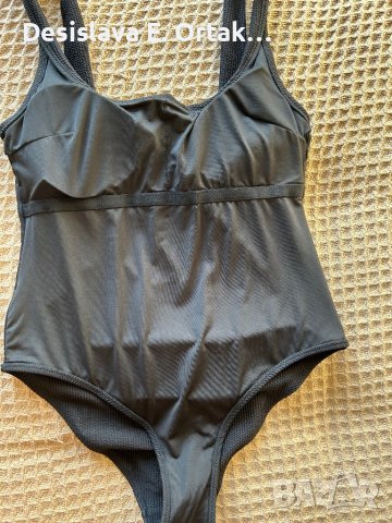 Черен цял бански H&M, снимка 3 - Бански костюми - 42422979