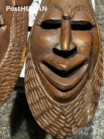 Африкански маски , снимка 2 - Антикварни и старинни предмети - 47779311