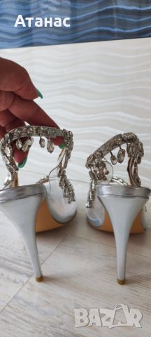 Дамски сандали с кристали , снимка 7 - Дамски елегантни обувки - 41973433
