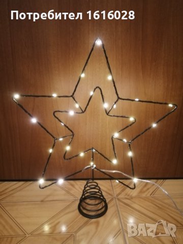 Голяма Коледна LED звезда за връх на елха.